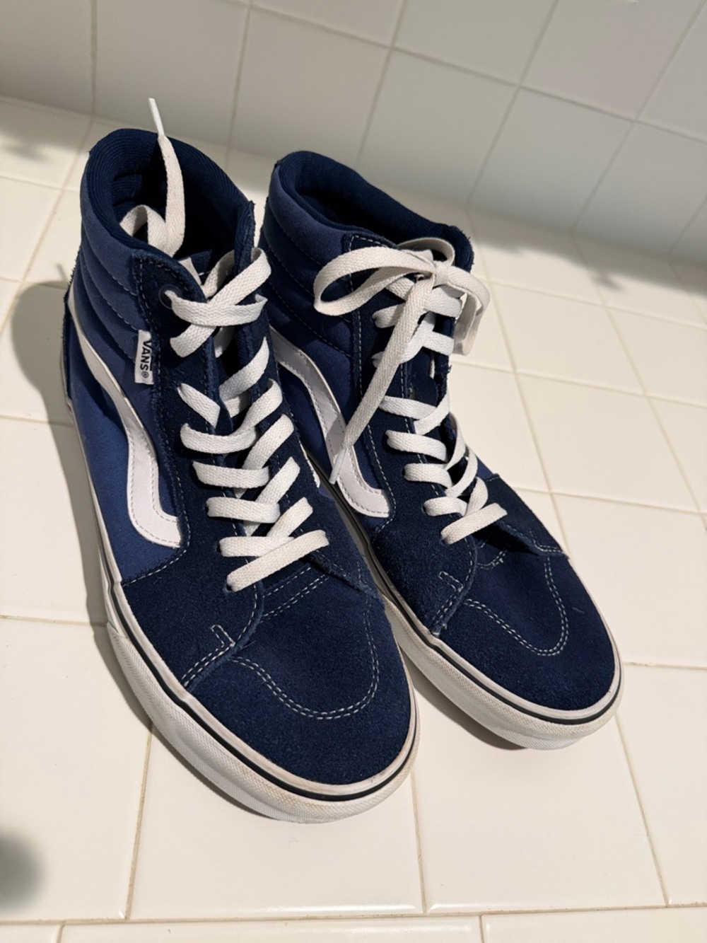 Vans Navy off the Wall Sneakers - Picture 8 of 8